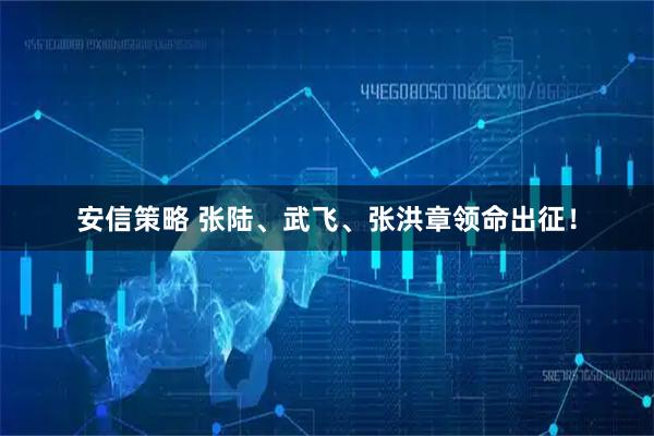 安信策略 张陆、武飞、张洪章领命出征！