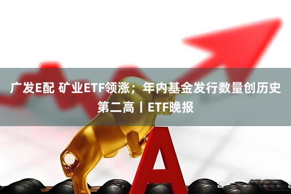 广发E配 矿业ETF领涨；年内基金发行数量创历史第二高丨ETF晚报